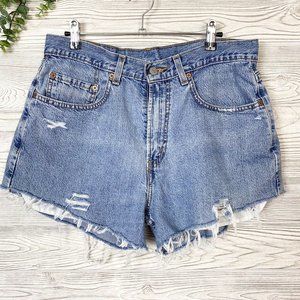 Vintage Levi’s 569 Loose Fit sz 31 Cut Off Distres